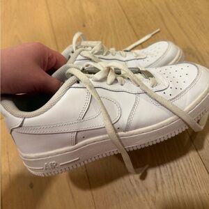 Nike Air Force 1 white trainers 5.5Y